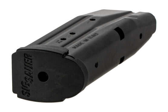 The Sig P320 Sub Compact 12 round magazine features a flush fit polymer base pad